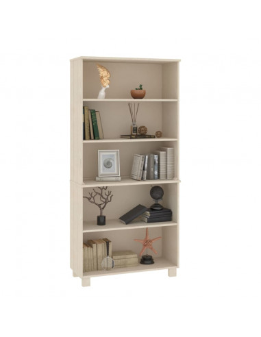 Credenza HAMAR in Legno Massello di Pino Marrone