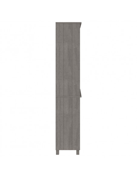 Credenza HAMAR in Legno Massello di Pino Grigio Chiaro