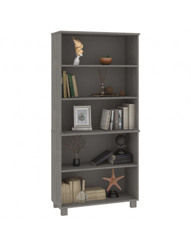 Credenza HAMAR in Legno Massello di Pino Grigio Chiaro