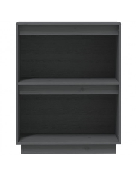 Mobile Consolle Grigio 60x34x75 cm in Legno Massello di Pino