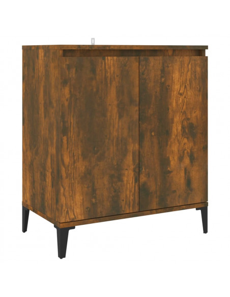 Credenza Rovere Fumo 60x35x70 cm in Legno Multistrato