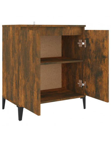 Credenza Rovere Fumo 60x35x70 cm in Legno Multistrato