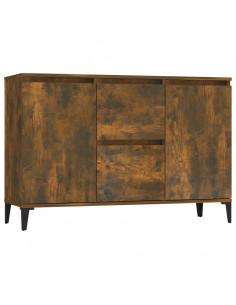 Credenza Rovere Fumo 104x35x70 cm in Legno Multistrato 2