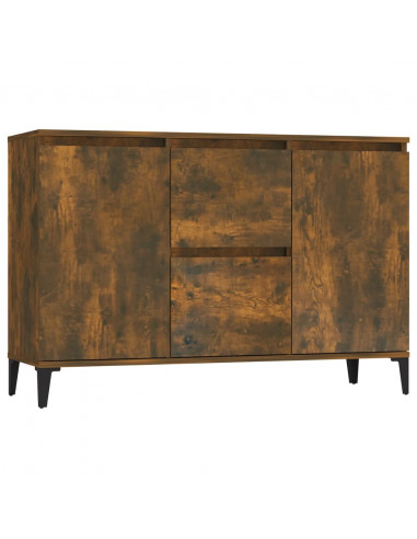 Credenza Rovere Fumo 104x35x70 cm in Legno Multistrato
