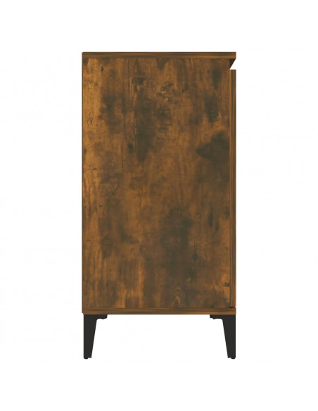 Credenza Rovere Fumo 104x35x70 cm in Legno Multistrato