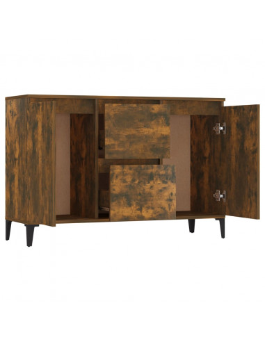 Credenza Rovere Fumo 104x35x70 cm in Legno Multistrato
