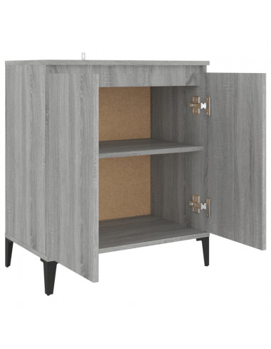 Credenza Grigio Sonoma 60x35x70 cm in Legno Ingegnerizzato