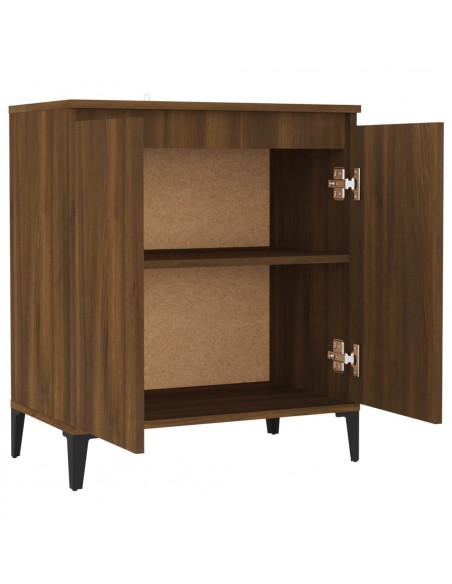 Credenza Rovere Marrone 60x35x70 cm in Legno Ingegnerizzato