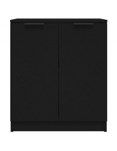 Credenza Nera 60x30x70 cm in Legno Multistrato