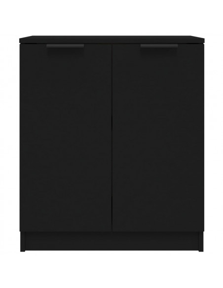 Credenza Nera 60x30x70 cm in Legno Multistrato