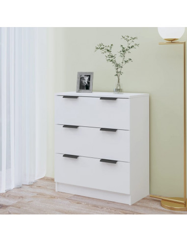 Credenza Bianca 60x30x70 cm in Legno Multistrato