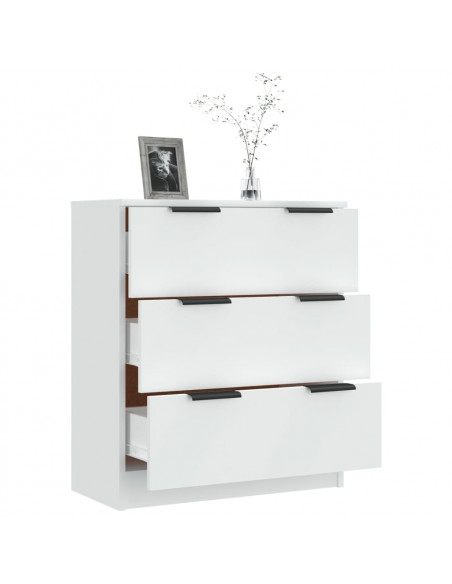 Credenza Bianca 60x30x70 cm in Legno Multistrato