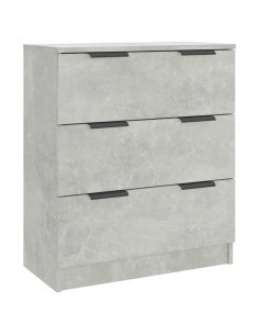 Credenza Grigio Cemento 60x30x70 cm in Legno Multistrato 2