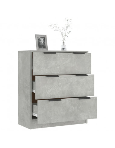 Credenza Grigio Cemento 60x30x70 cm in Legno Multistrato