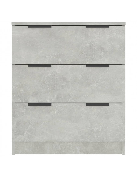 Credenza Grigio Cemento 60x30x70 cm in Legno Multistrato