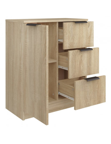 Credenza Rovere Sonoma 60x30x70 cm in Legno Multistrato