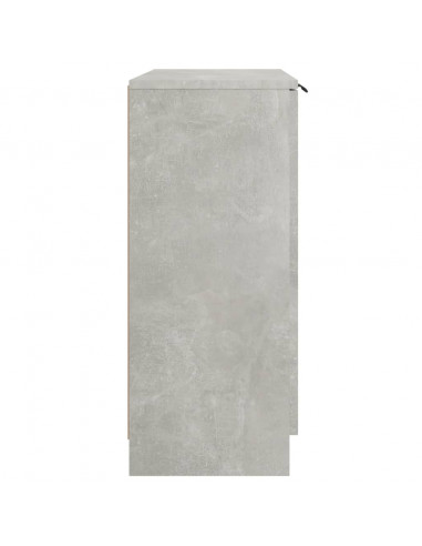 Credenza Grigio Cemento 60x30x70 cm in Legno Multistrato