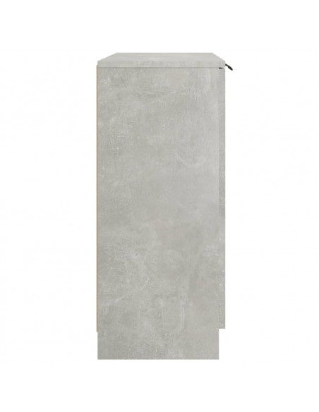 Credenza Grigio Cemento 60x30x70 cm in Legno Multistrato