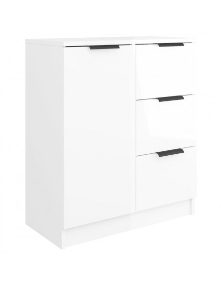 Credenza 60x30x70 cm in Legno Multistrato Bianco Lucido