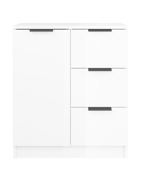Credenza 60x30x70 cm in Legno Multistrato Bianco Lucido
