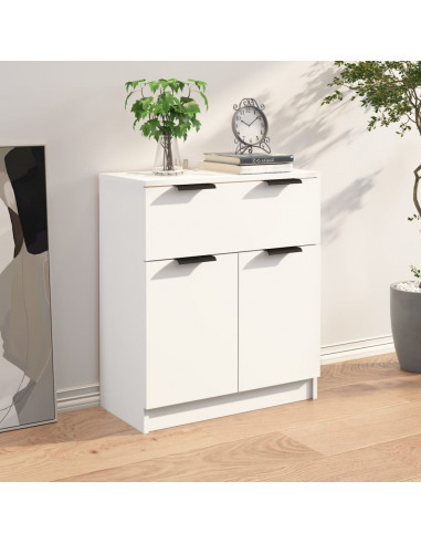 Credenza Bianca 60x30x70 cm in Legno Multistrato