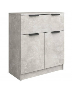 Credenza Grigio Cemento 60x30x70 cm in Legno Multistrato 2