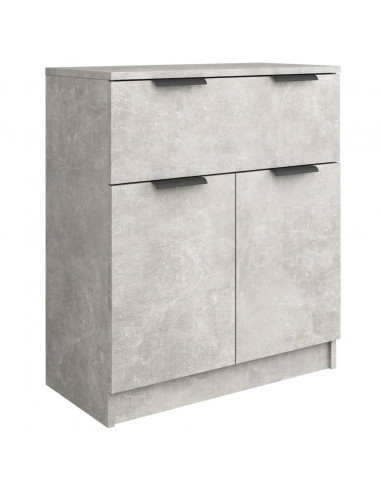 Credenza Grigio Cemento 60x30x70 cm in Legno Multistrato