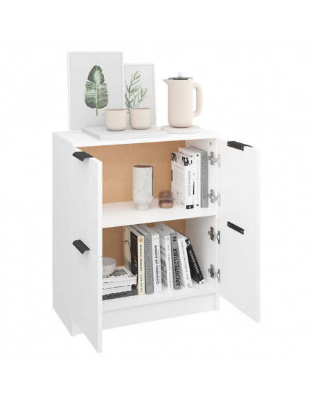 Credenza Bianca 60x30x70 cm in Legno Multistrato