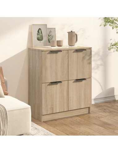 Credenza Rovere Sonoma 60x30x70 cm in Legno Multistrato