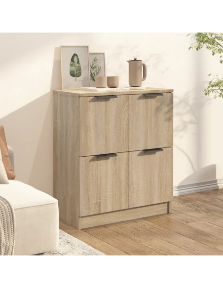 Credenza Rovere Sonoma 60x30x70 cm in Legno Multistrato