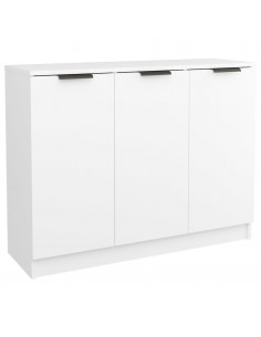 Credenza Bianca 90,5x30x70 cm in Legno Multistrato 2