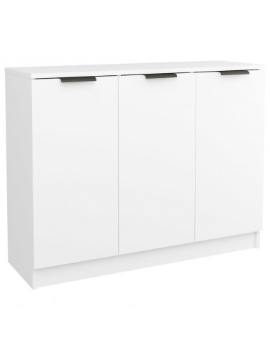 Credenza Bianca 90,5x30x70 cm in Legno Multistrato