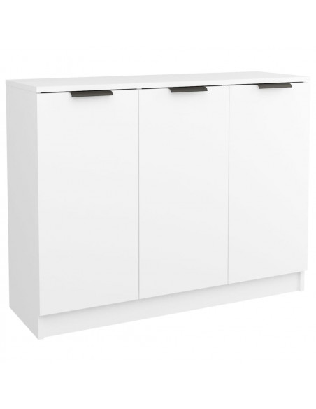 Credenza Bianca 90,5x30x70 cm in Legno Multistrato