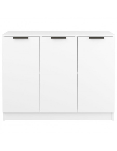 Credenza Bianca 90,5x30x70 cm in Legno Multistrato