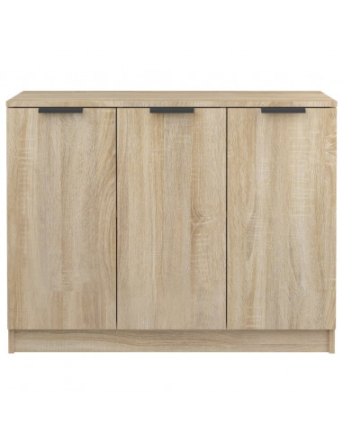 Credenza Rovere Sonoma 90,5x30x70 cm in Legno Multistrato