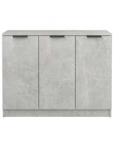 Credenza Grigio Cemento 90,5x30x70 cm in Legno Multistrato
