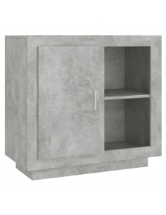 Credenza Grigio Cemento 80x40x75 cm 2