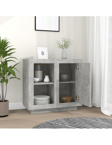 Credenza Grigio Cemento 80x40x75 cm