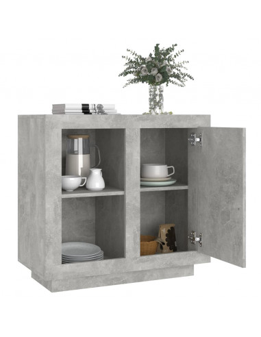Credenza Grigio Cemento 80x40x75 cm