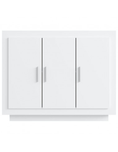 Credenza Bianca 92x35x75 cm in Legno Multistrato
