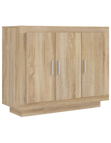 Credenza Rovere Sonoma 92x35x75 cm in Legno Multistrato