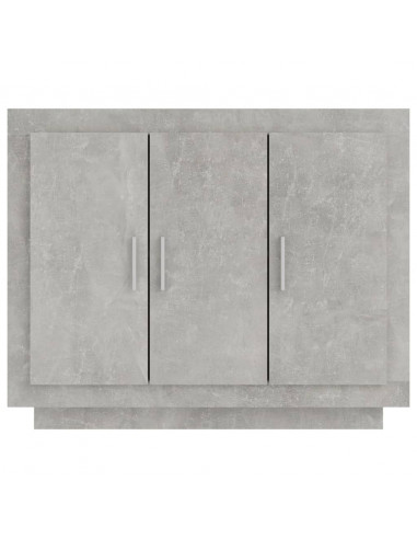 Credenza Grigio Cemento 92x35x75 cm in Legno Multistrato
