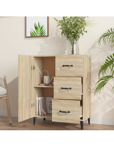 Credenza Rovere Sonoma 69,5x34x90 cm in Legno Multistrato