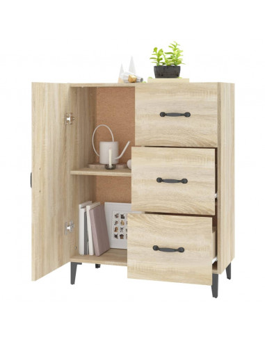 Credenza Rovere Sonoma 69,5x34x90 cm in Legno Multistrato