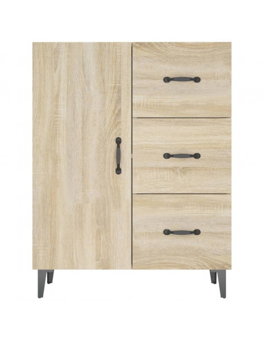 Credenza Rovere Sonoma 69,5x34x90 cm in Legno Multistrato