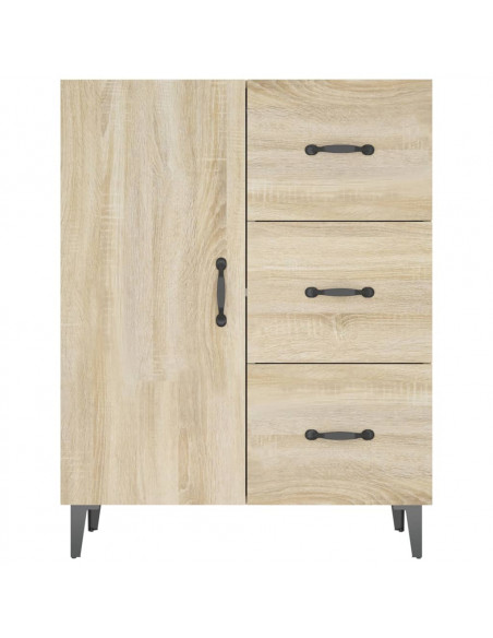 Credenza Rovere Sonoma 69,5x34x90 cm in Legno Multistrato