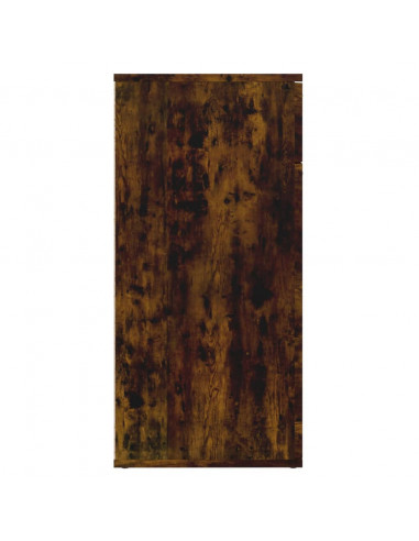 Credenza Rovere Fumo 80x36x75 cm in Legno Multistrato