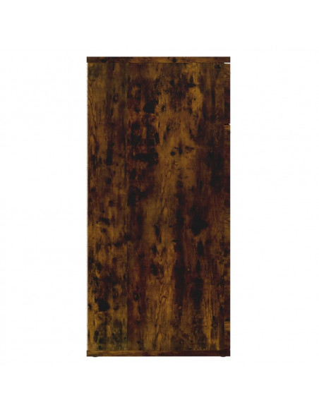 Credenza Rovere Fumo 80x36x75 cm in Legno Multistrato