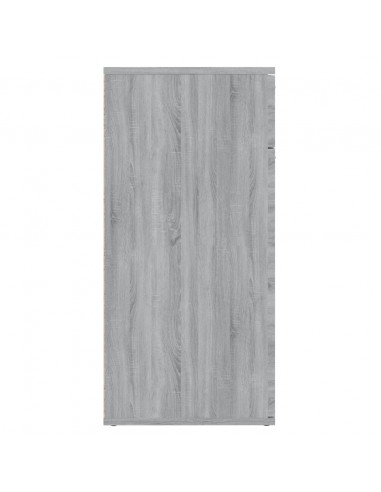 Credenza Grigio Sonoma 80x36x75 cm in Legno Multistrato