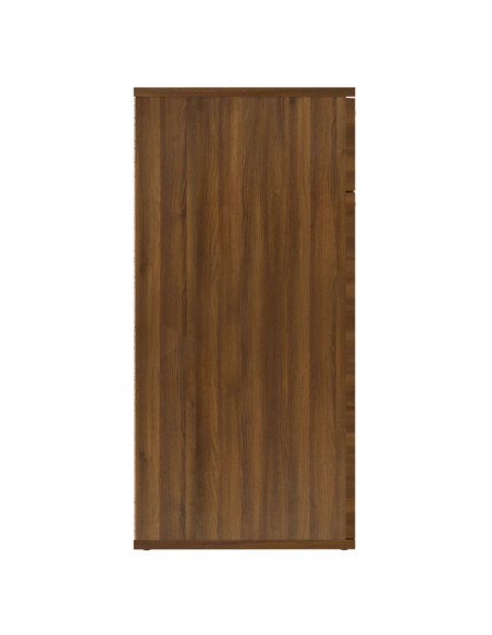 Credenza Rovere Marrone 80x36x75 cm in Legno Ingegnerizzato